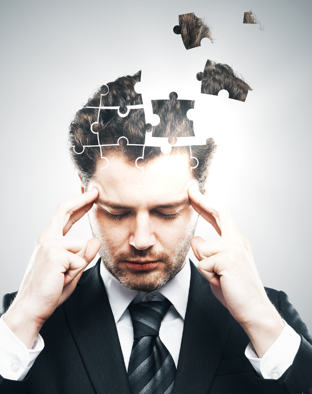 Afbeelding puzzelstukjes hoofd